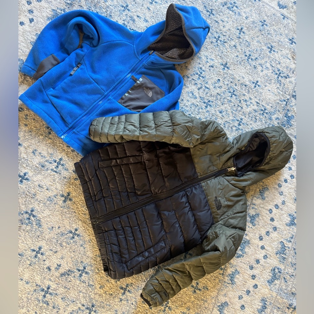 The North Face fleece jacket and winter coat
